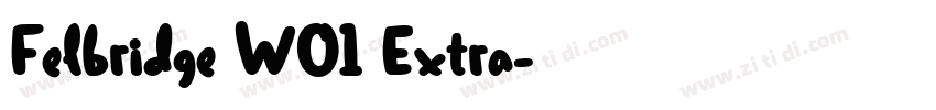 Felbridge W01 Extra字体转换